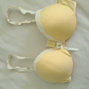Pale yellow 34B bra